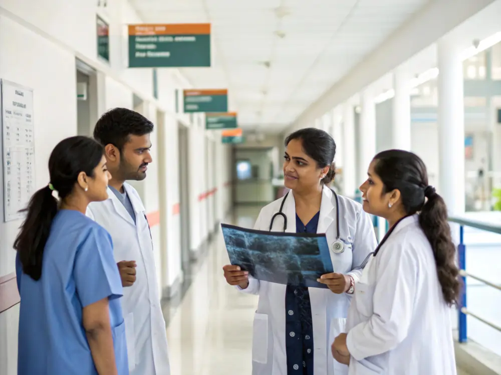 Medical team discussion